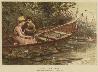 Gewonnen en Verloren (chromolitho)